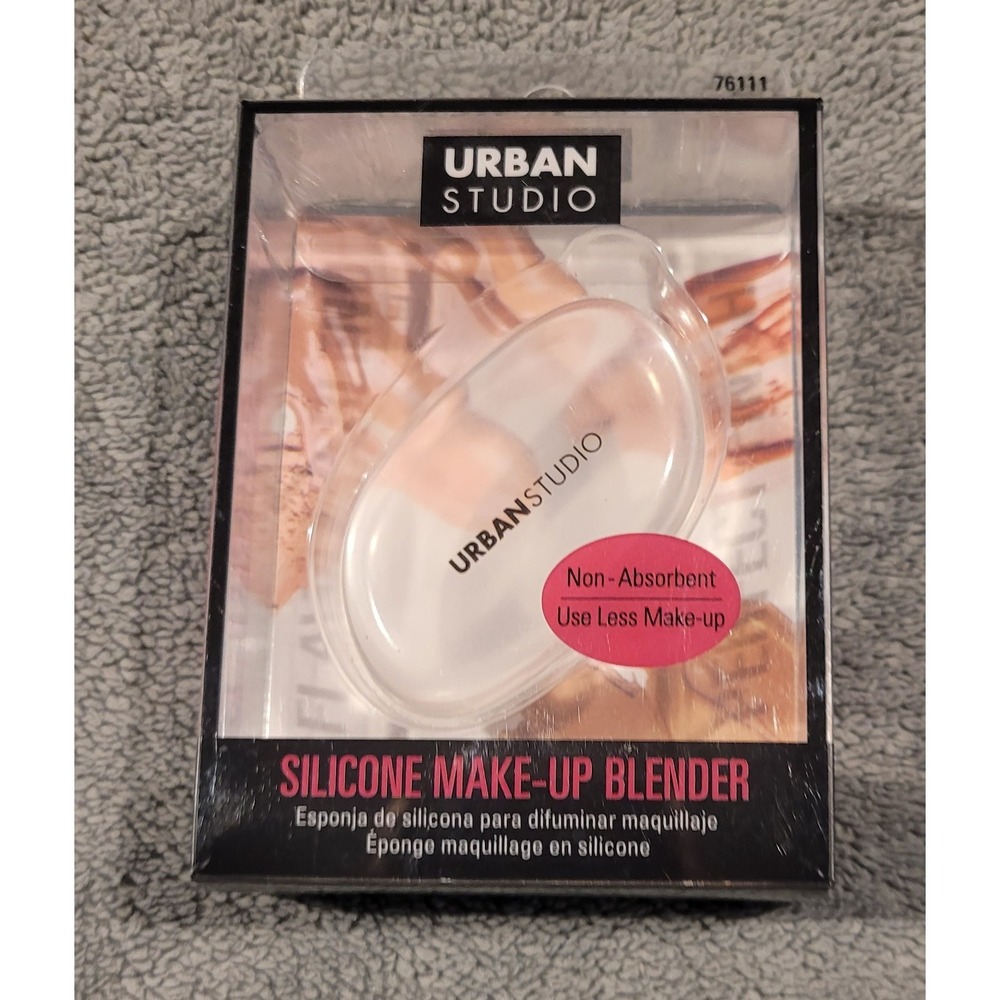 Urban Studio Flawless Blend Silicone Oval Blender Sponge Non-Absorbent Reusable